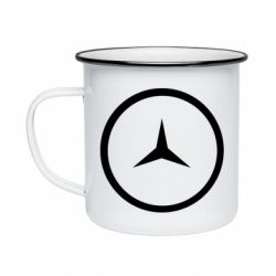 Кружка эмалированная Mercedes new logo - PrintSalon