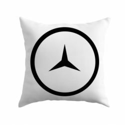 Подушка Mercedes new logo-PrintSalon Подушка Mercedes new logo