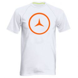 Мужская футболка для спорта Mercedes new logo - PrintSalon