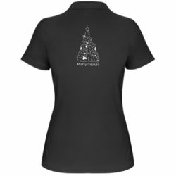 Жіноче поло Merry catmas - PrintSalon