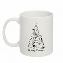 Чашка 320ml Merry catmas