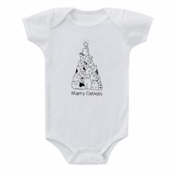 Дитячий бодік Merry catmas - PrintSalon