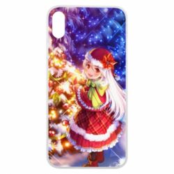 Чохол для iPhone Xs Max Merry Christmas anime girl - PrintSalon