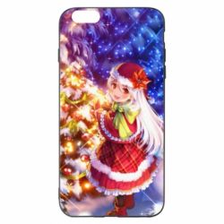 Чохол для iPhone 6 Plus/6S Plus Merry Christmas anime girl - PrintSalon