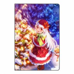 Блокнот з принтом Merry Christmas anime girl - PrintSalon