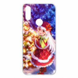 Чохол для Xiaomi Redmi 7 Merry Christmas anime girl - PrintSalon