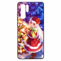 Чохол для Huawei P30 Pro Merry Christmas anime girl - PrintSalon