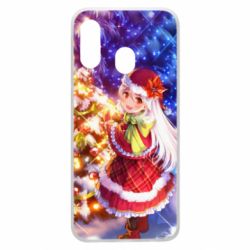 Чохол для Samsung A40 Merry Christmas anime girl - PrintSalon