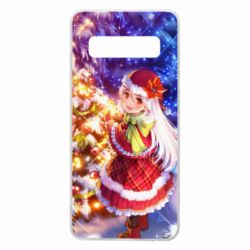 Чохол для Samsung S10 Merry Christmas anime girl - PrintSalon