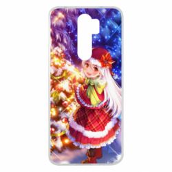 Чохол для Xiaomi Redmi Note 8 Pro Merry Christmas anime girl - PrintSalon
