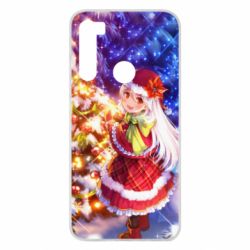 Чохол для Xiaomi Redmi Note 8 Merry Christmas anime girl - PrintSalon