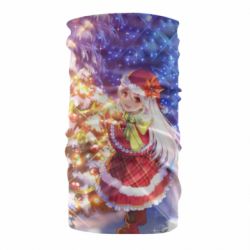 Бандана Merry Christmas anime girl - PrintSalon