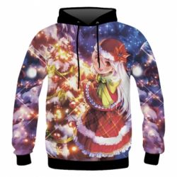 Чоловіче 3D худі Merry Christmas anime girl - PrintSalon
