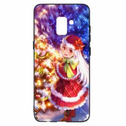 Чохол для Samsung A8+ 2018 Merry Christmas anime girl - PrintSalon