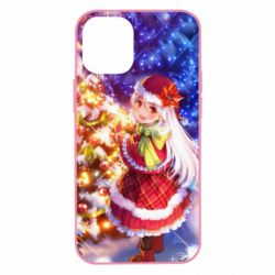 Чохол для iPhone 12 mini Merry Christmas anime girl - PrintSalon