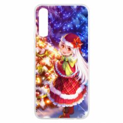 Чохол для Samsung A50 Merry Christmas anime girl - PrintSalon