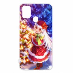 Чохол для Samsung M31 Merry Christmas anime girl - PrintSalon