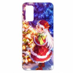 Чохол для Samsung S20 Merry Christmas anime girl - PrintSalon