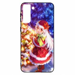 Чохол для Samsung S21 Ultra Merry Christmas anime girl - PrintSalon