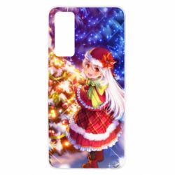 Чохол для Huawei P Smart 2021 Merry Christmas anime girl - PrintSalon