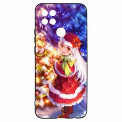 Чохол для Oppo A15s / A15 Merry Christmas anime girl - PrintSalon
