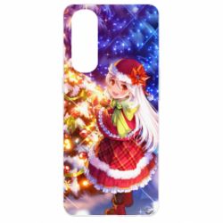 Чохол для Oppo Reno 4 Pro Merry Christmas anime girl - PrintSalon