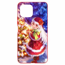 Чохол для Xiaomi Mi11 Lite Merry Christmas anime girl - PrintSalon