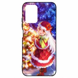 Чохол для Xiaomi Redmi Note 10 Merry Christmas anime girl - PrintSalon