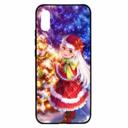 Чохол для Xiaomi Redmi 9a Merry Christmas anime girl - PrintSalon