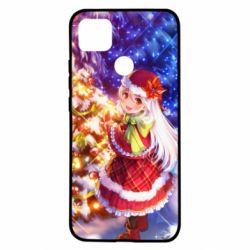 Чохол для Xiaomi Redmi 9c Merry Christmas anime girl - PrintSalon