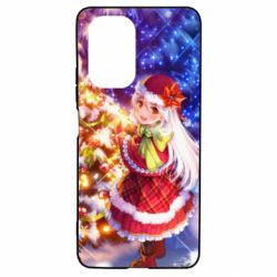 Чохол для Xiaomi Poco F3/K40 Merry Christmas anime girl - PrintSalon