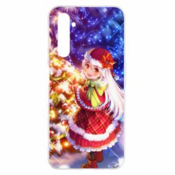 Чохол для Realme 6 Pro Merry Christmas anime girl - PrintSalon