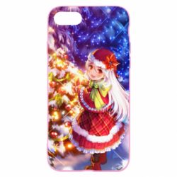 Чохол для iPhone SE 2022 Merry Christmas anime girl - PrintSalon