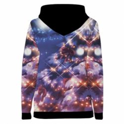 Жіноче 3D худі Merry Christmas anime girl