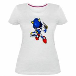 Женская премиум футболка Metal Sonic - PrintSalon