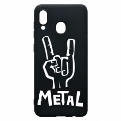 Чехол для Samsung A20 Metal - PrintSalon