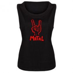 Женская майка Metal - PrintSalon