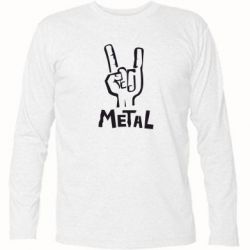 Футболка с длинным рукавом Metal - PrintSalon