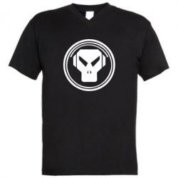 Мужская футболка  с V-образным вырезом metalheadz - PrintSalon