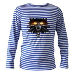 Тельняшка с длинным рукавом Metallic symbol - PrintSalon
