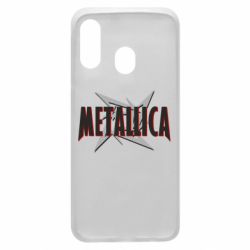 Чехол для Samsung A40 Metallica Logo - PrintSalon