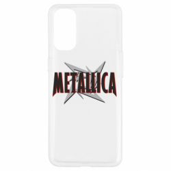 Чехол для Oppo Reno 4 Metallica Logo - PrintSalon