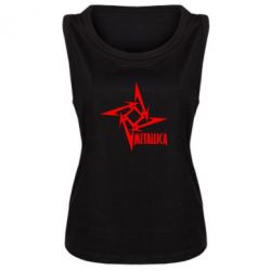 Женская майка Metallica Logotype - PrintSalon