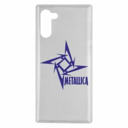 Чехол для Samsung Note 10 Metallica Logotype - PrintSalon