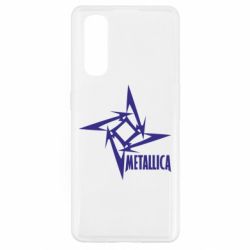 Чехол для Oppo Find X2 Metallica Logotype - PrintSalon