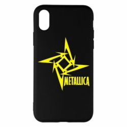 Чехол для iPhone X/Xs Metallica Logotype - PrintSalon