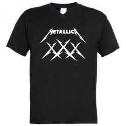 Чоловіча футболка з V-подібним вирізом Metallica XXX - PrintSalon