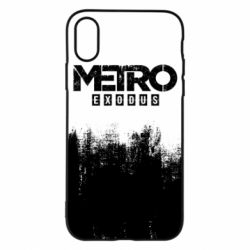 Чохол для iPhone X/Xs Metro black logo - PrintSalon
