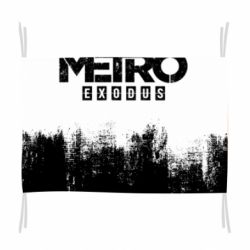 Прапор Metro black logo
