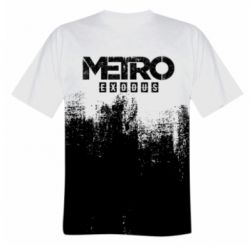 Чоловіча футболка 3D Metro black logo - PrintSalon